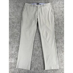 Peter Millar Surge Performance Pants Mens 35x30 Gale Gray Golf Crown Crafted